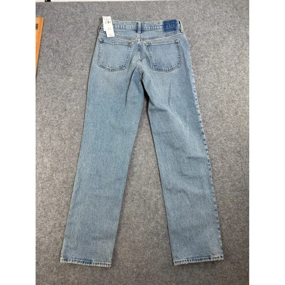 NWT Abercrombie Fitch The 90s Straight Mid Rise Jeans Women Size 27 Reguar - Picture 2 of 12